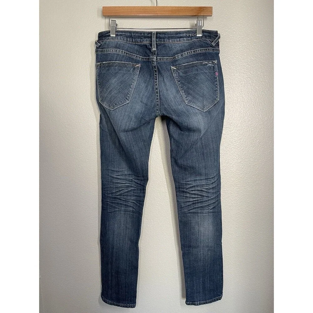 Vigoss The Thompson Tomboy Skinny Jeans Size 29/27 Blue Stretch Denim Low‎ Rise